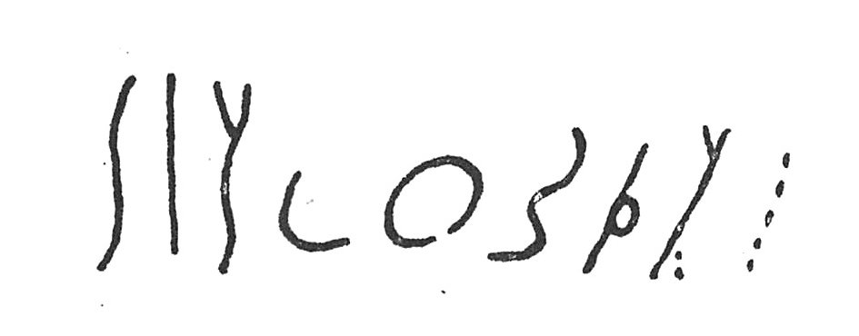 inscription of siglum C 587