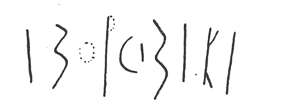 inscription of siglum C 591