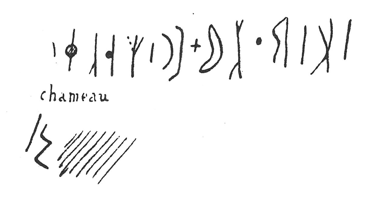 inscription of siglum C 594