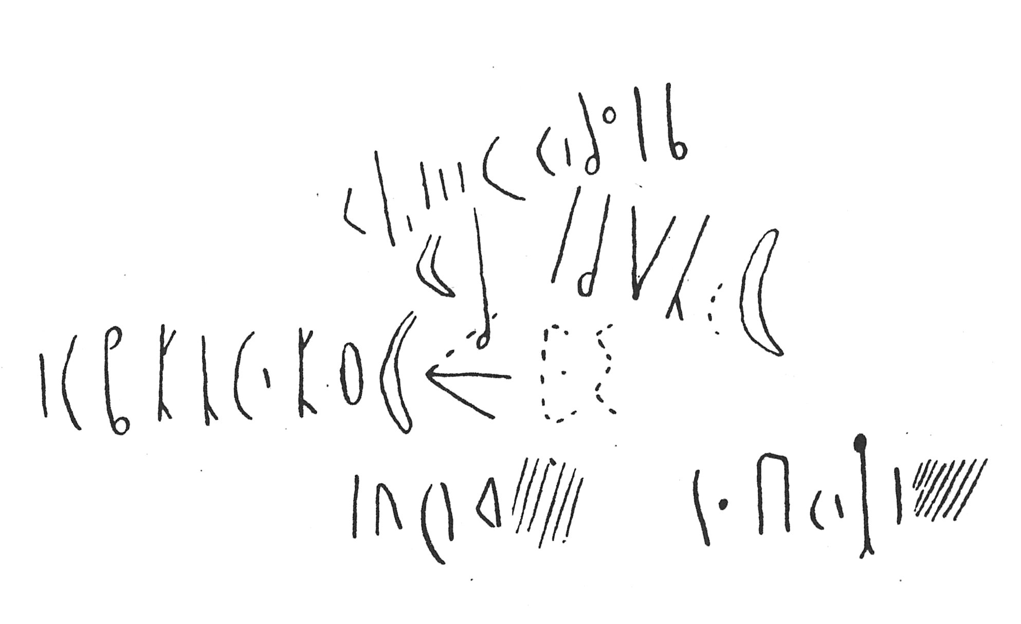 inscription of siglum C 605