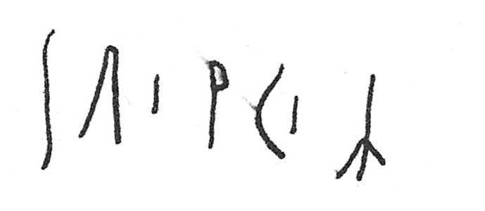 inscription of siglum C 7