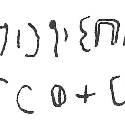 inscription of siglum C 701