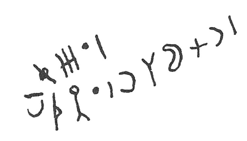 inscription of siglum C 708