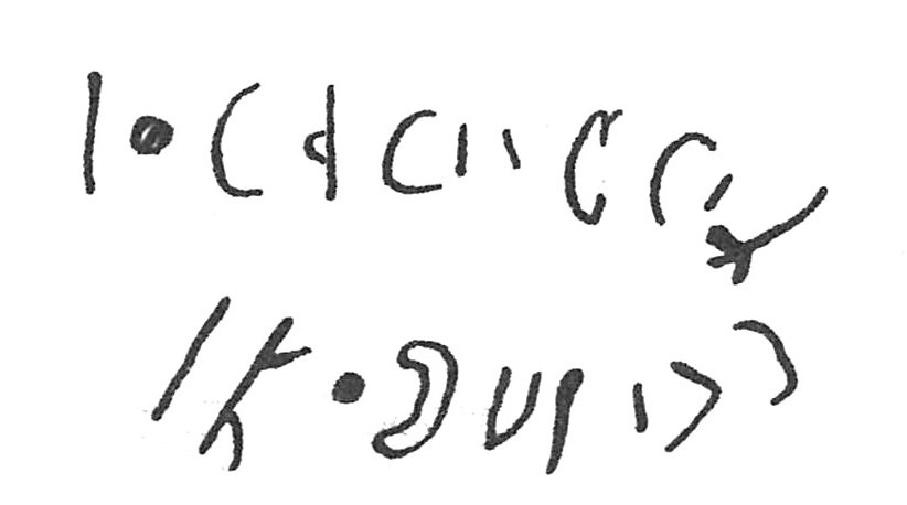 inscription of siglum C 711