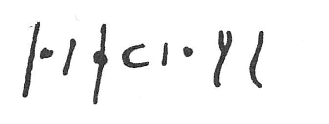 inscription of siglum C 729