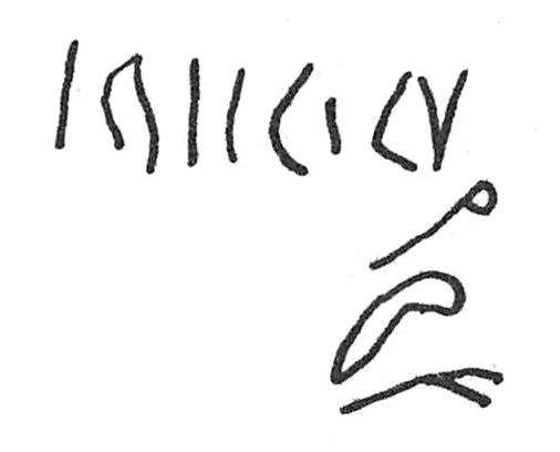 inscription of siglum C 733