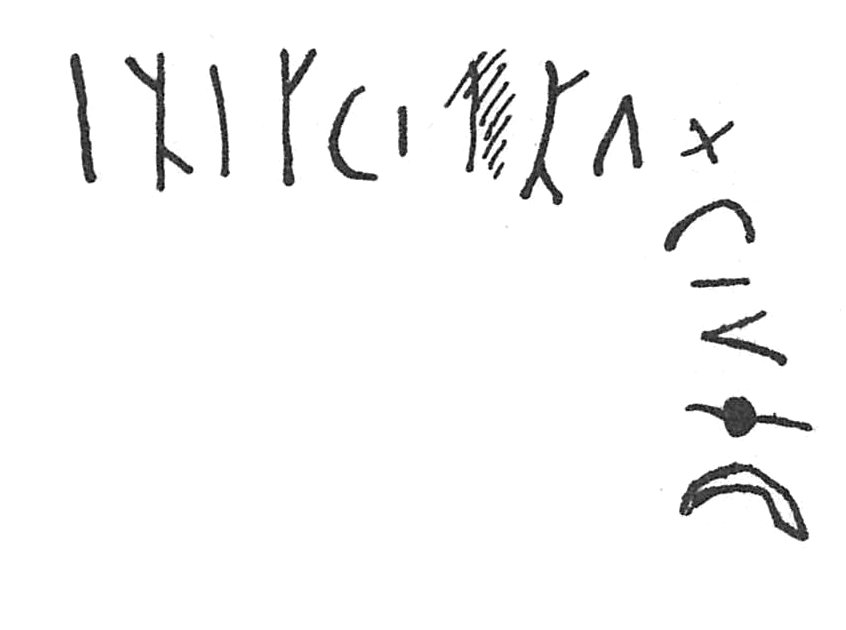 inscription of siglum C 734