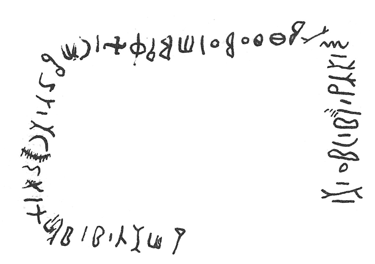 inscription of siglum C 743