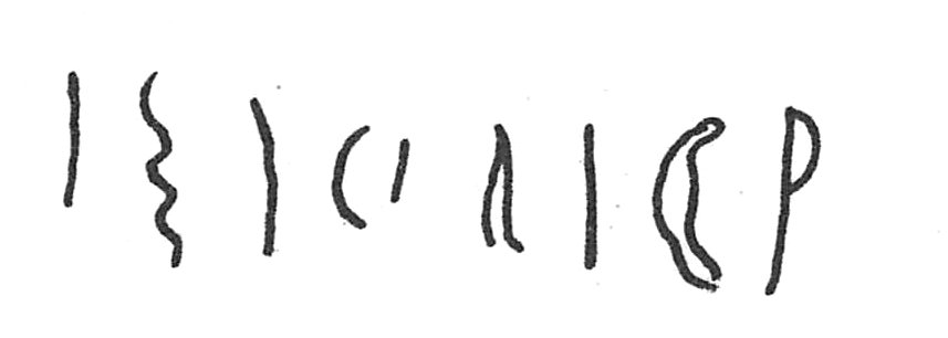 inscription of siglum C 754