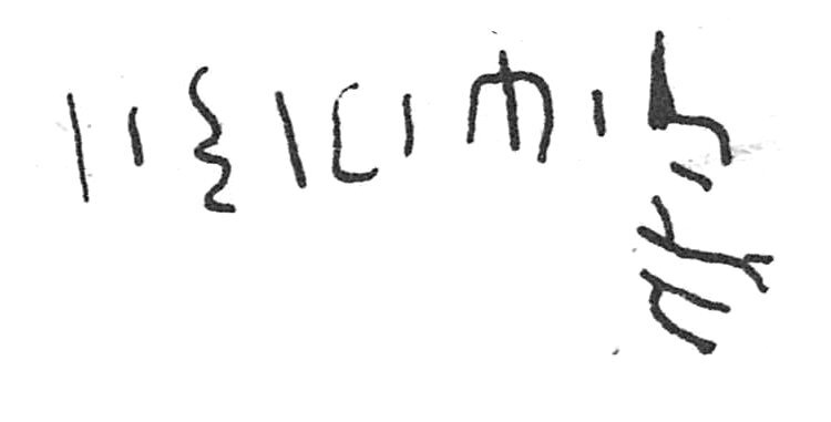 inscription of siglum C 762