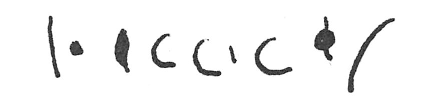 inscription of siglum C 768