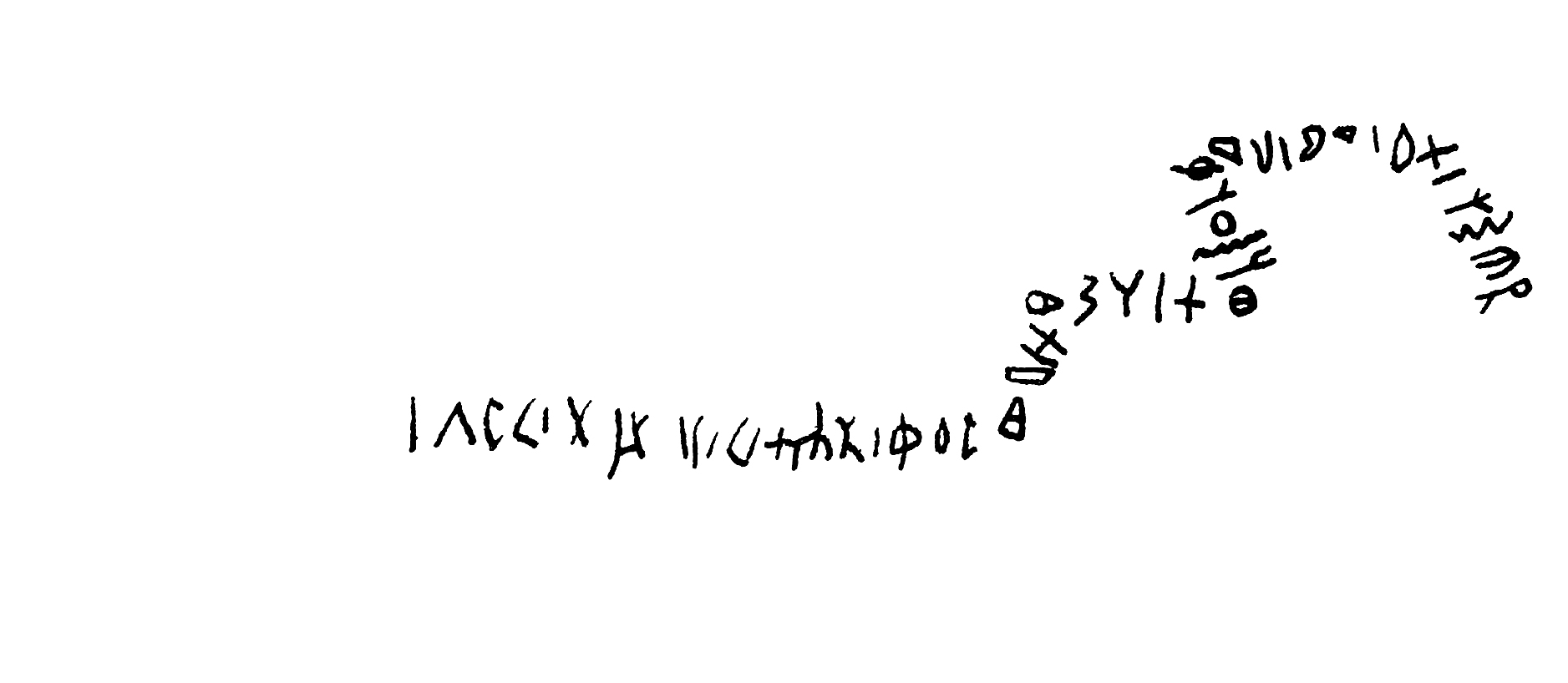 inscription of siglum C 8