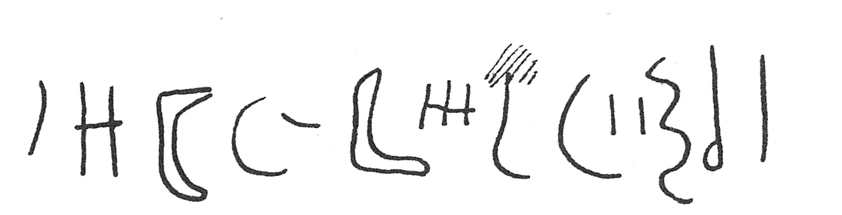 inscription of siglum C 801