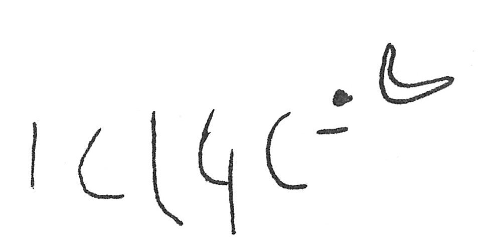 inscription of siglum C 807