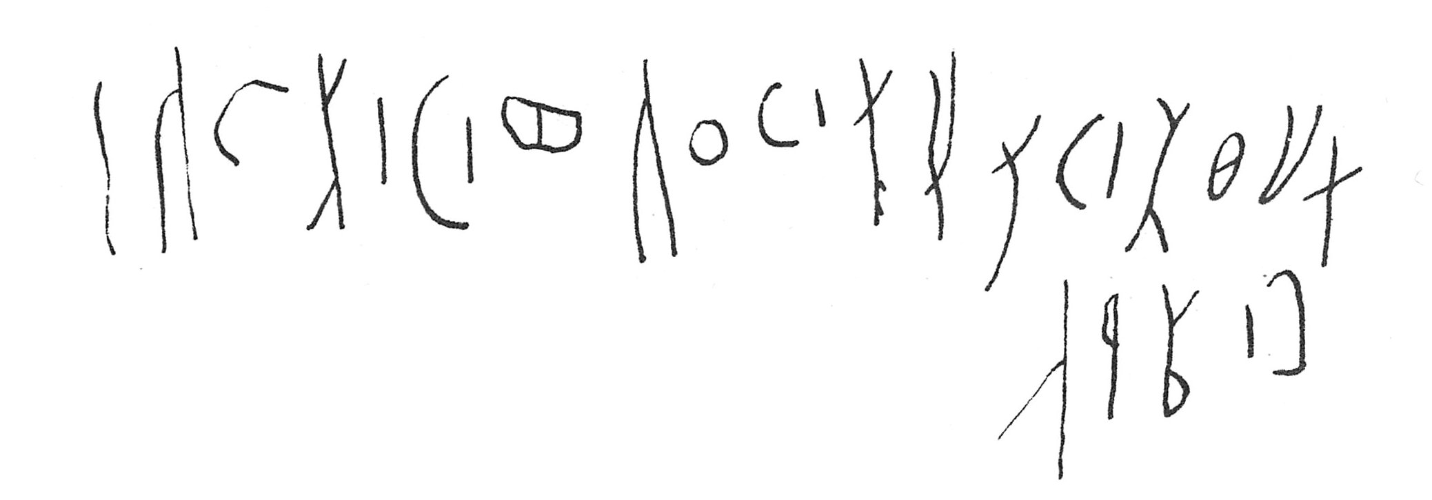 inscription of siglum C 810