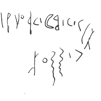 inscription of siglum C 825