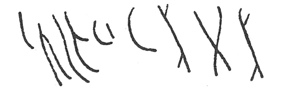 inscription of siglum C 834