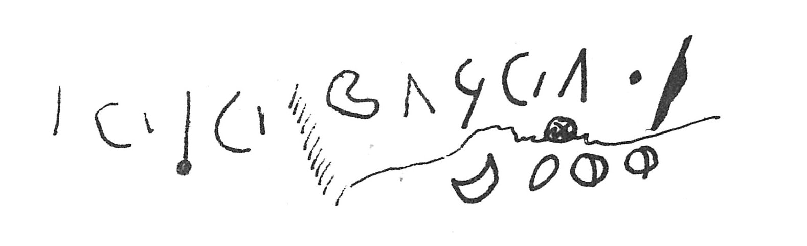 inscription of siglum C 843