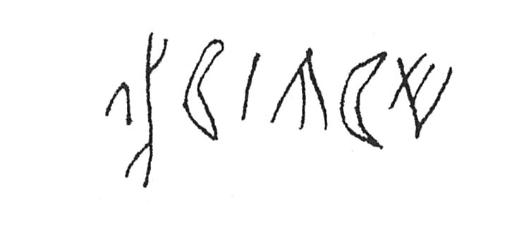 inscription of siglum C 889