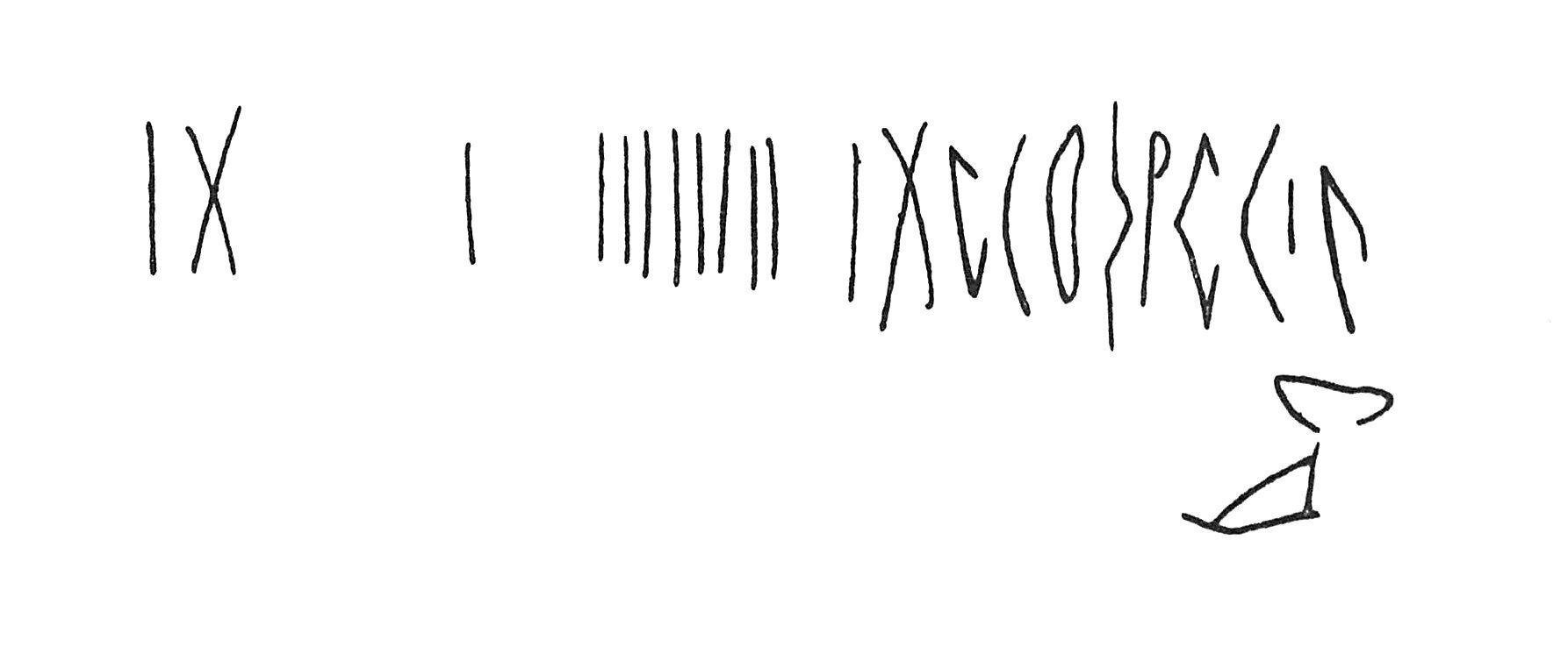 inscription of siglum C 950