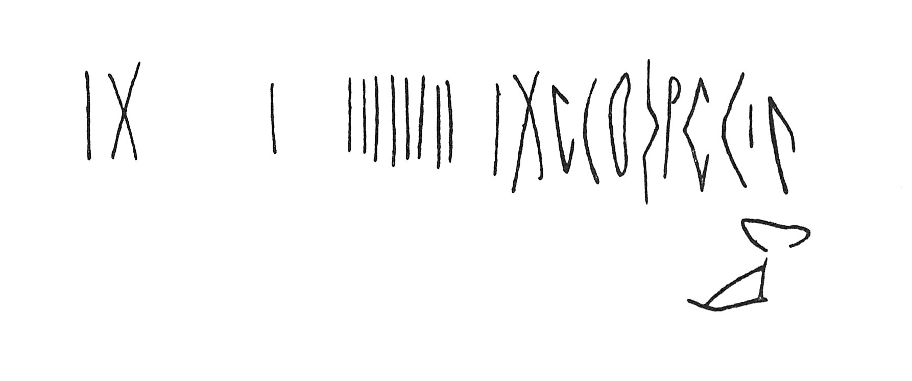 inscription of siglum C 950