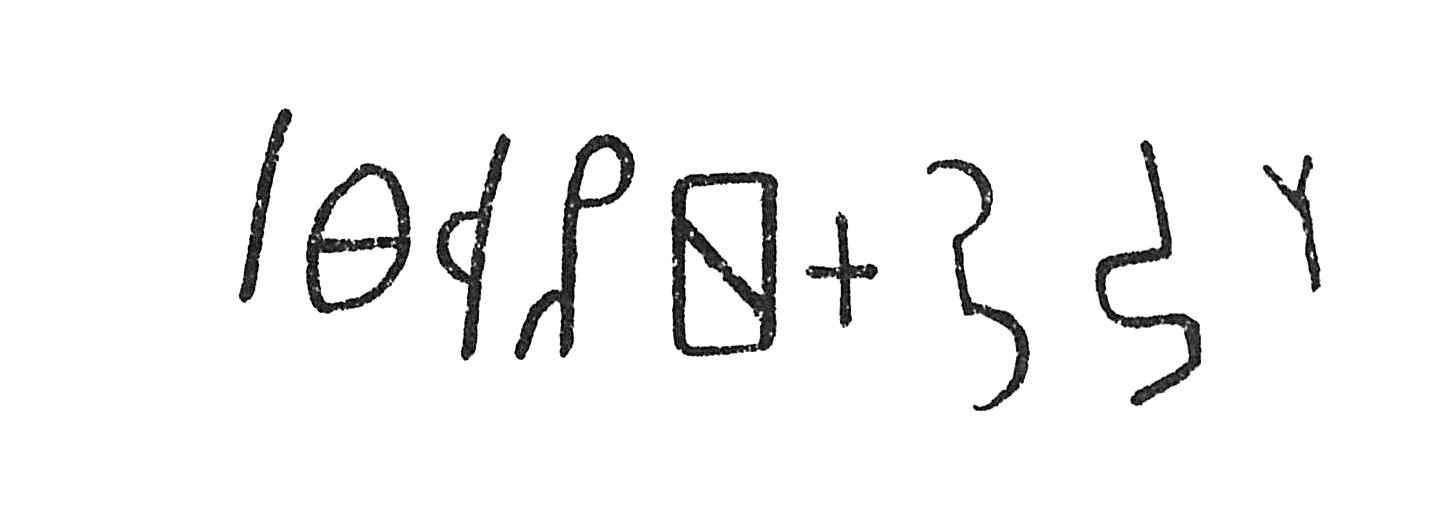 inscription of siglum C 976