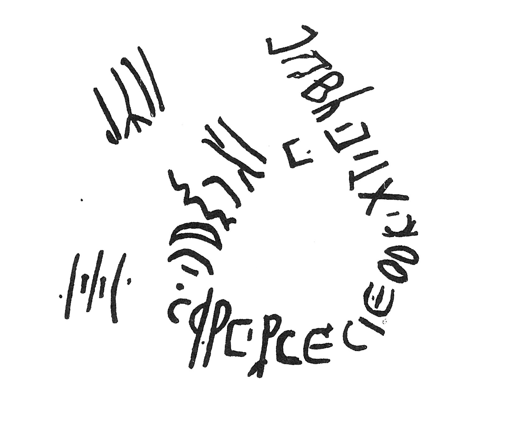 inscription of siglum C 982