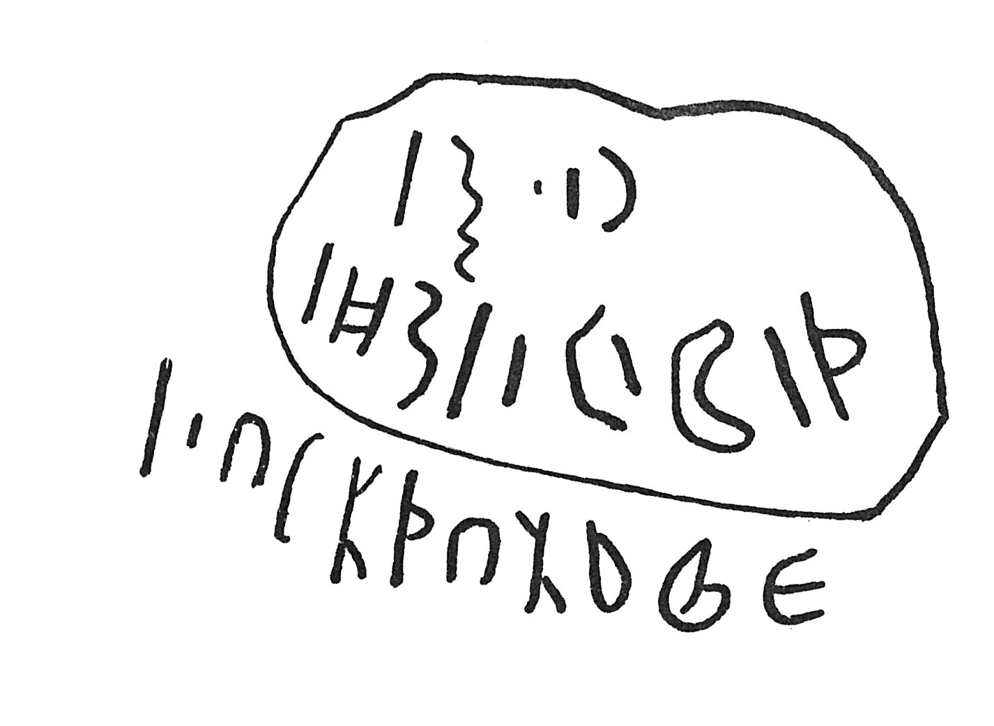 inscription of siglum C 992