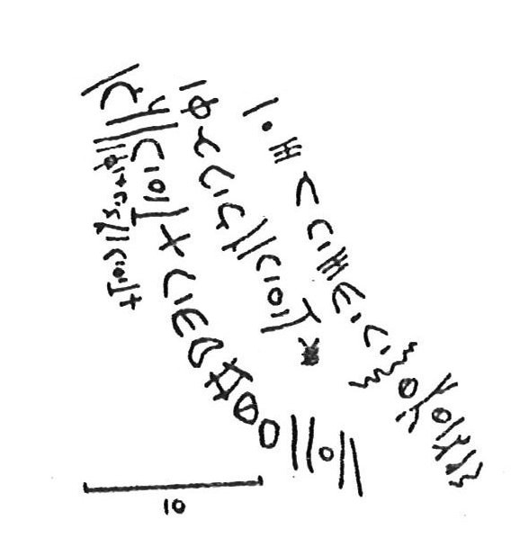 inscription of siglum CSNS 1196
