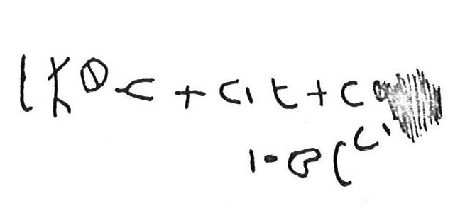 inscription of siglum CSNS 136