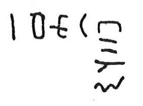 inscription of siglum CSNS 189