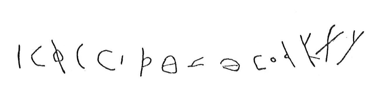 inscription of siglum CSNS 279