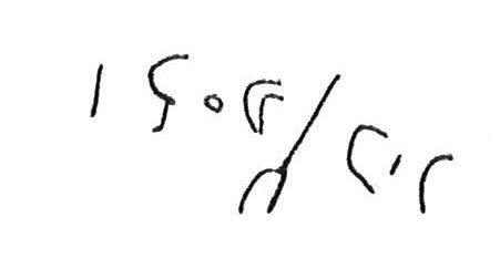 inscription of siglum CSNS 580