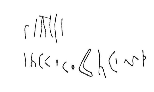 inscription of siglum CSNS 586