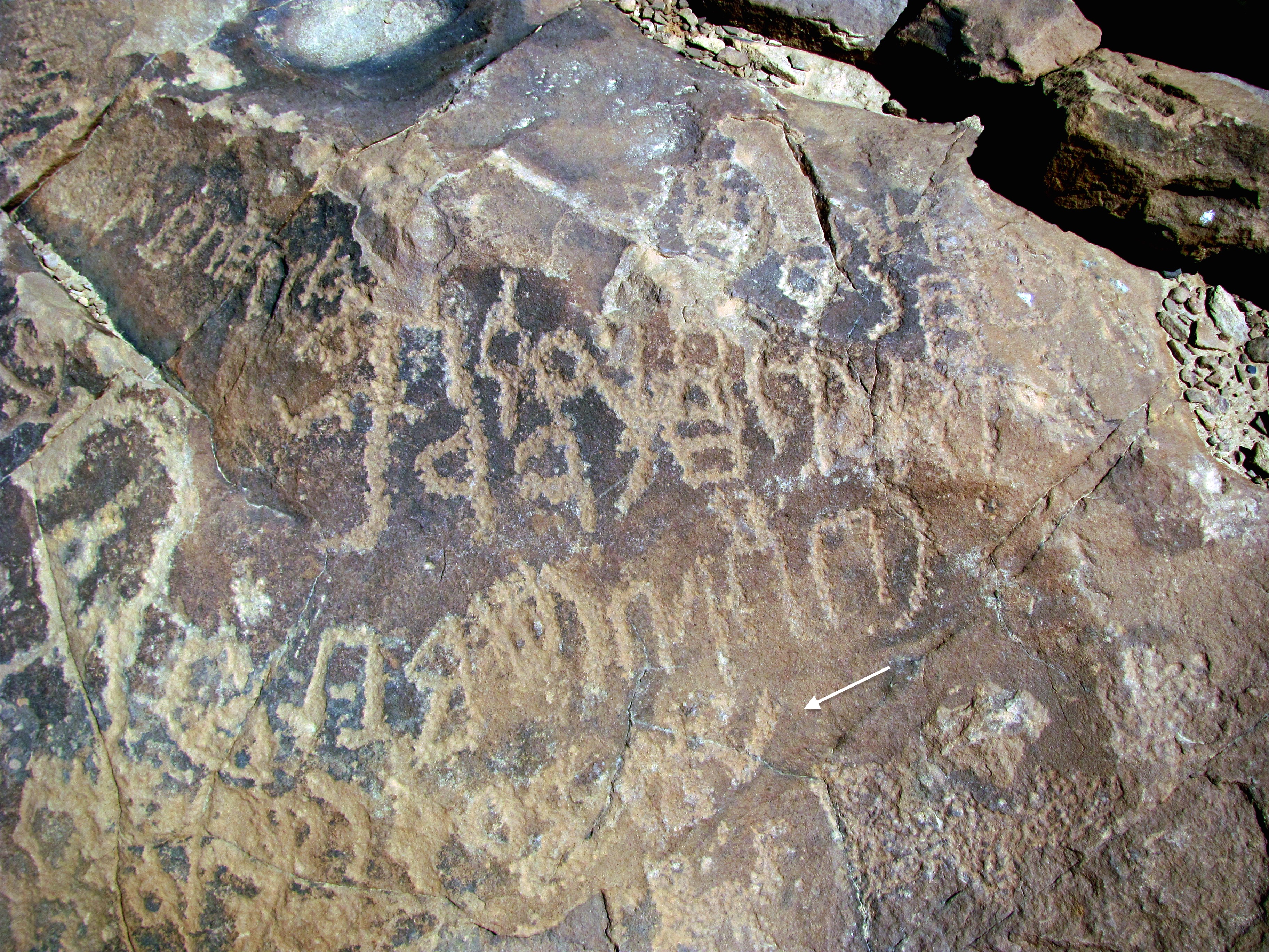 inscription of siglum ELHT Jabal Ġunaym Tay 20