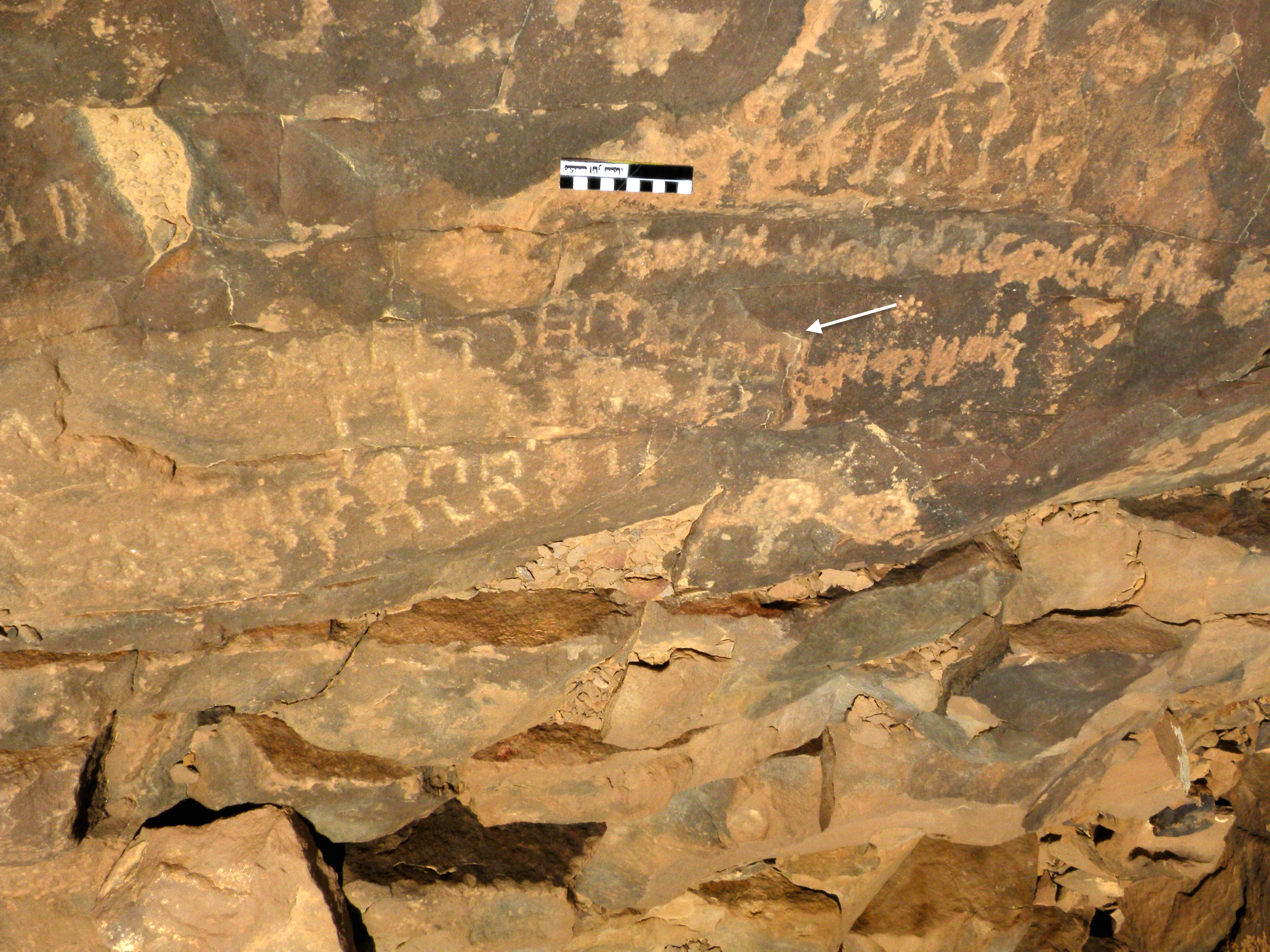 inscription of siglum ELHT Jabal Ġunaym Tay 34