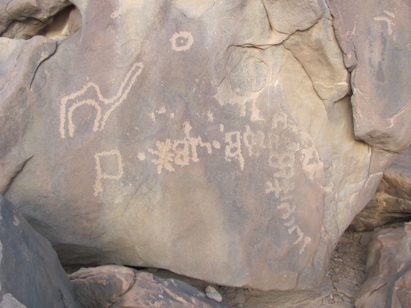 inscription of siglum ELHT Wādī al-Zaydāniyyah Tay 22