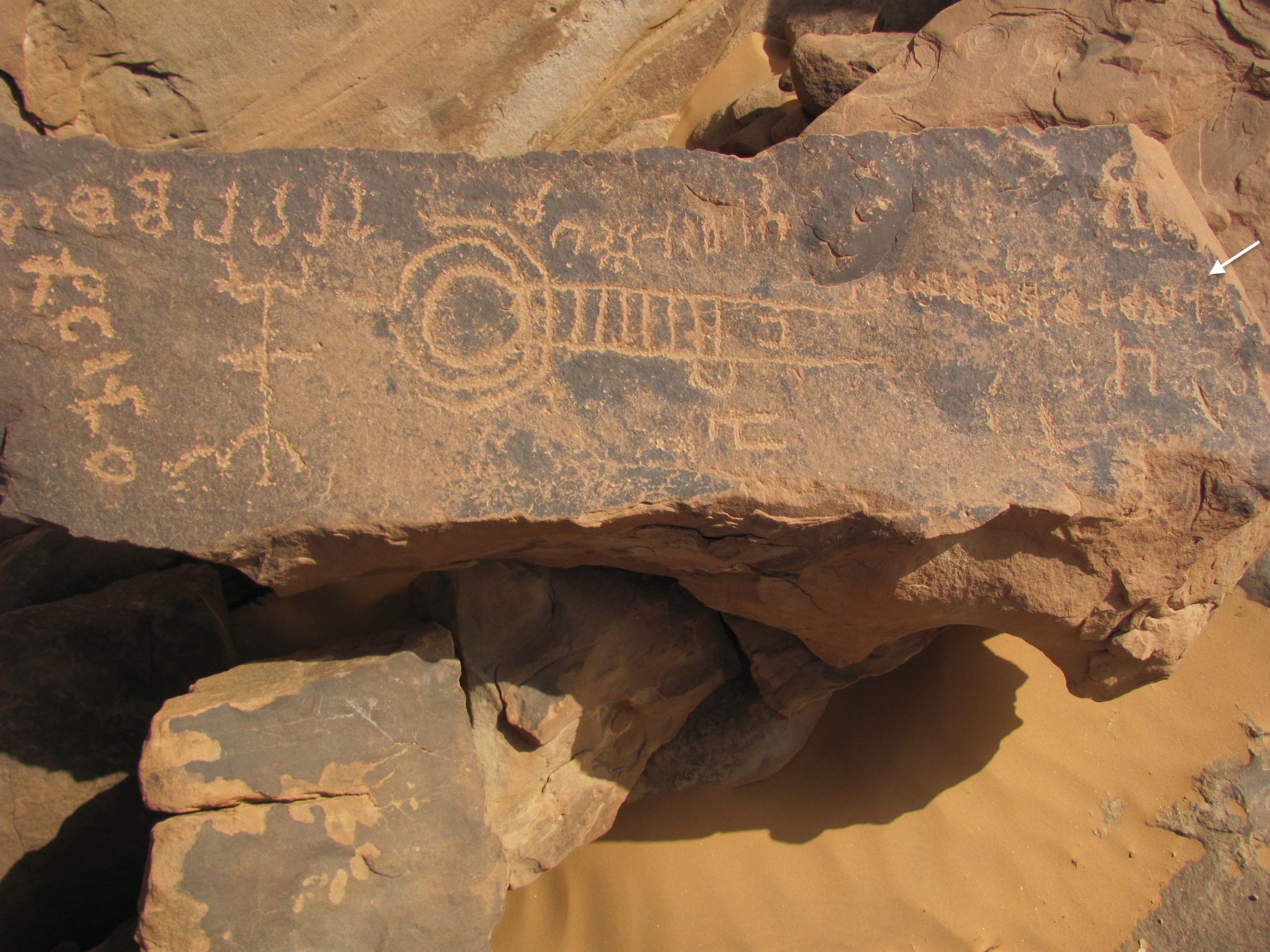 inscription of siglum ELHT Wādī al-Zaydāniyyah Tay 3