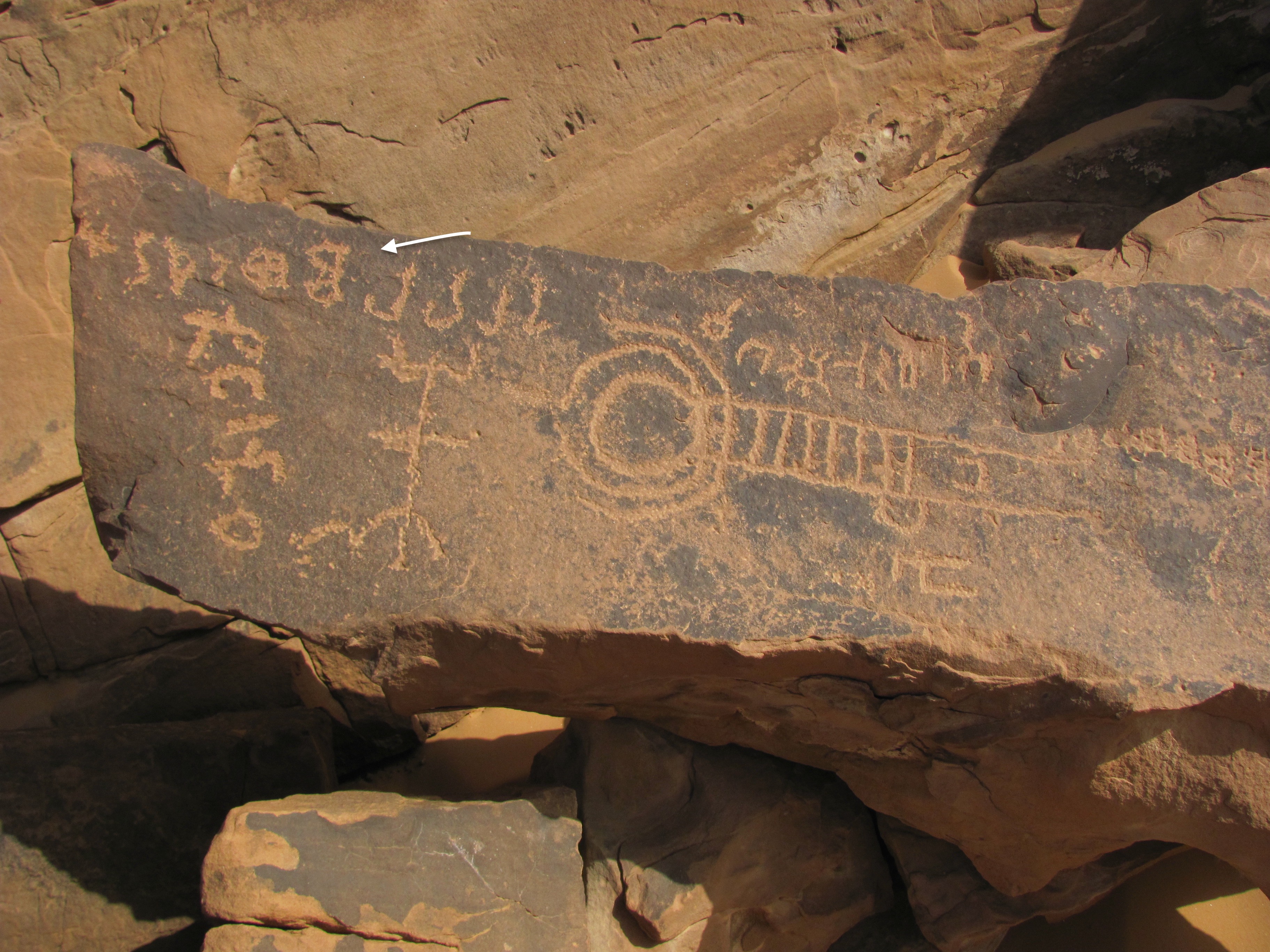 inscription of siglum ELHT Wādī al-Zaydāniyyah Tay 4