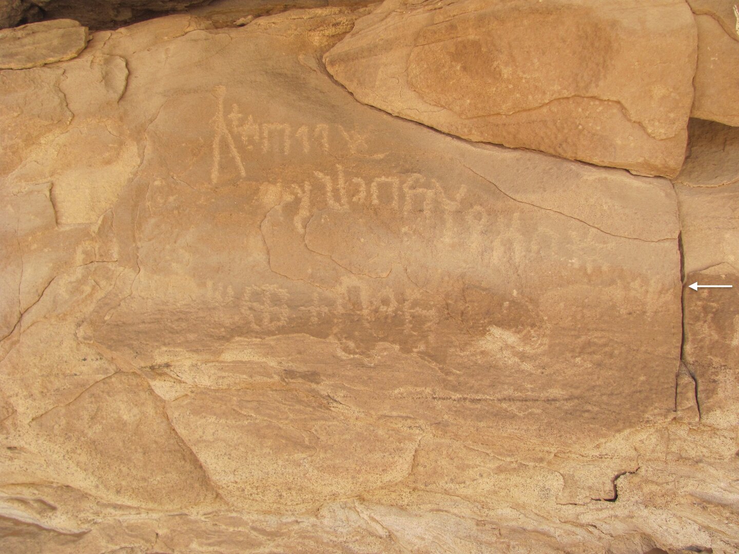 inscription of siglum ELHT Wādī al-Zaydāniyyah Tay 8