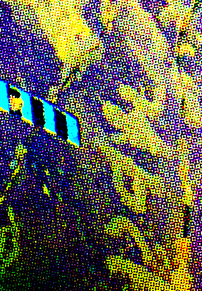 Close up and enhanced of the word qdr