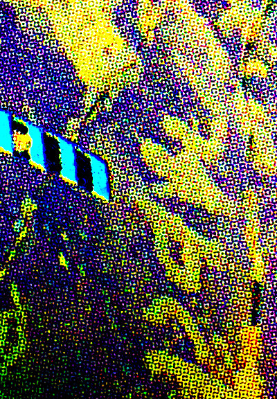 Close up and enhanced of the word qdr