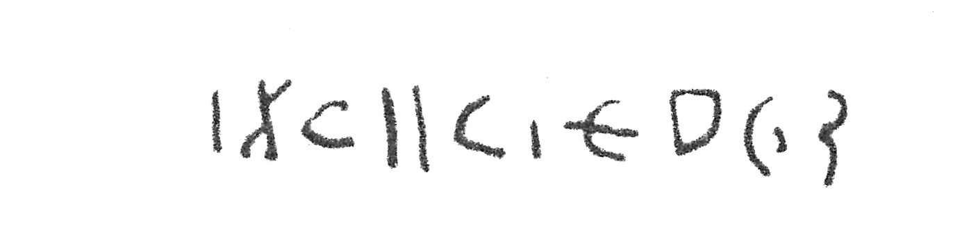 inscription of siglum HCH 190