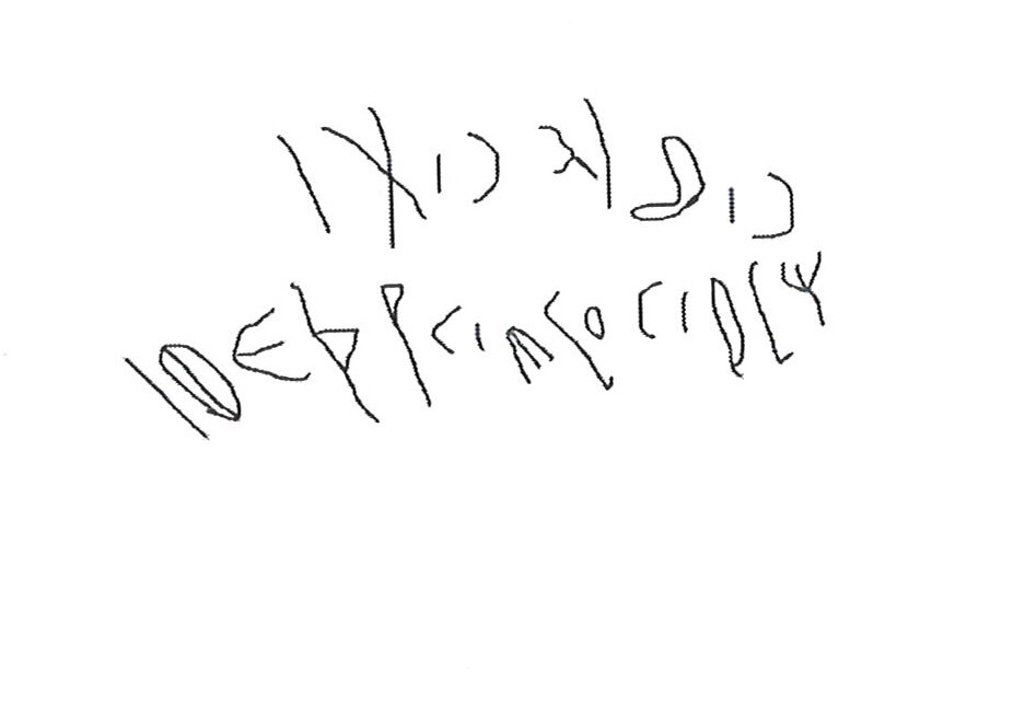 inscription of siglum HNSD 104