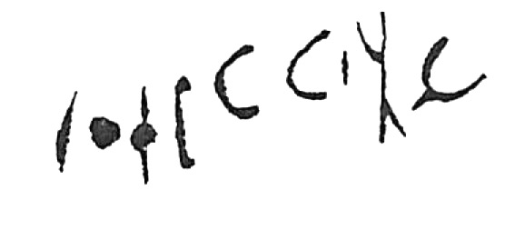 inscription of siglum HaNS 58