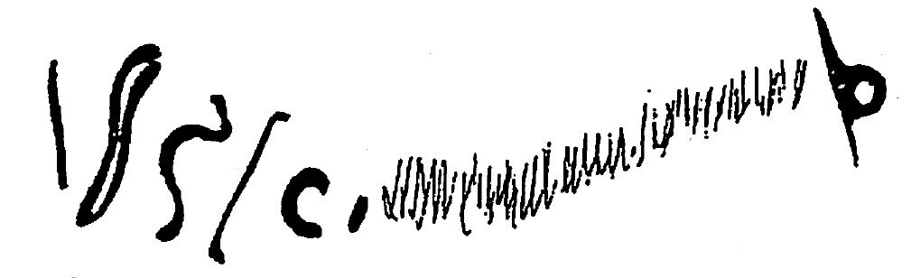 inscription of siglum HaNS 596