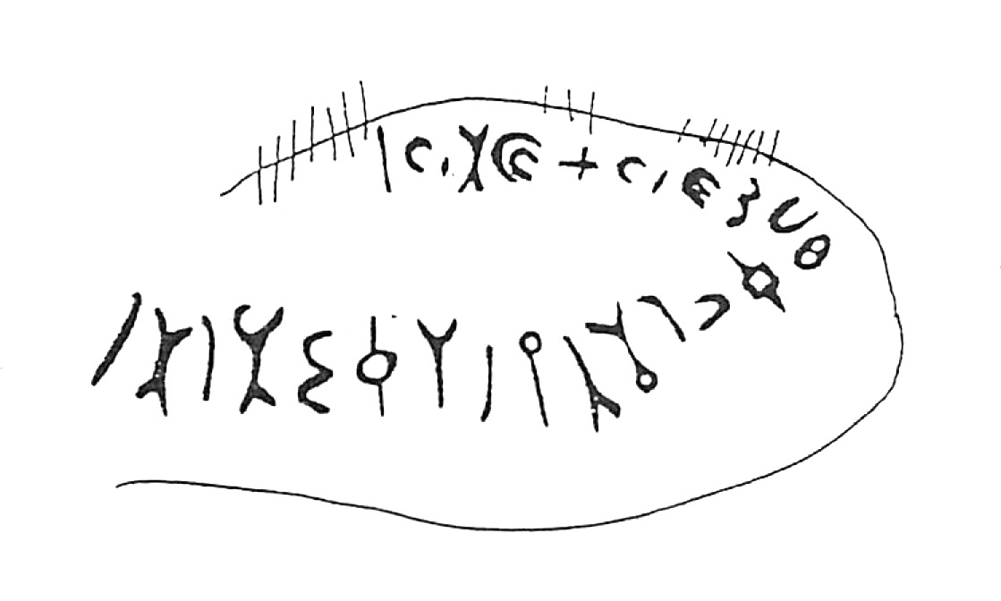 inscription of siglum HaNS 709