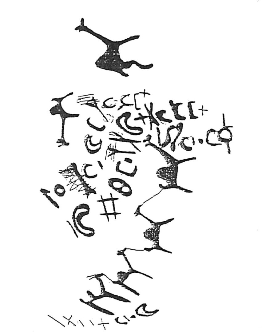 inscription of siglum HaNS 722