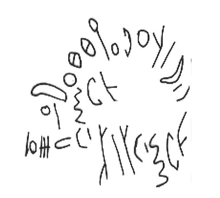 inscription of siglum HaNSC 28