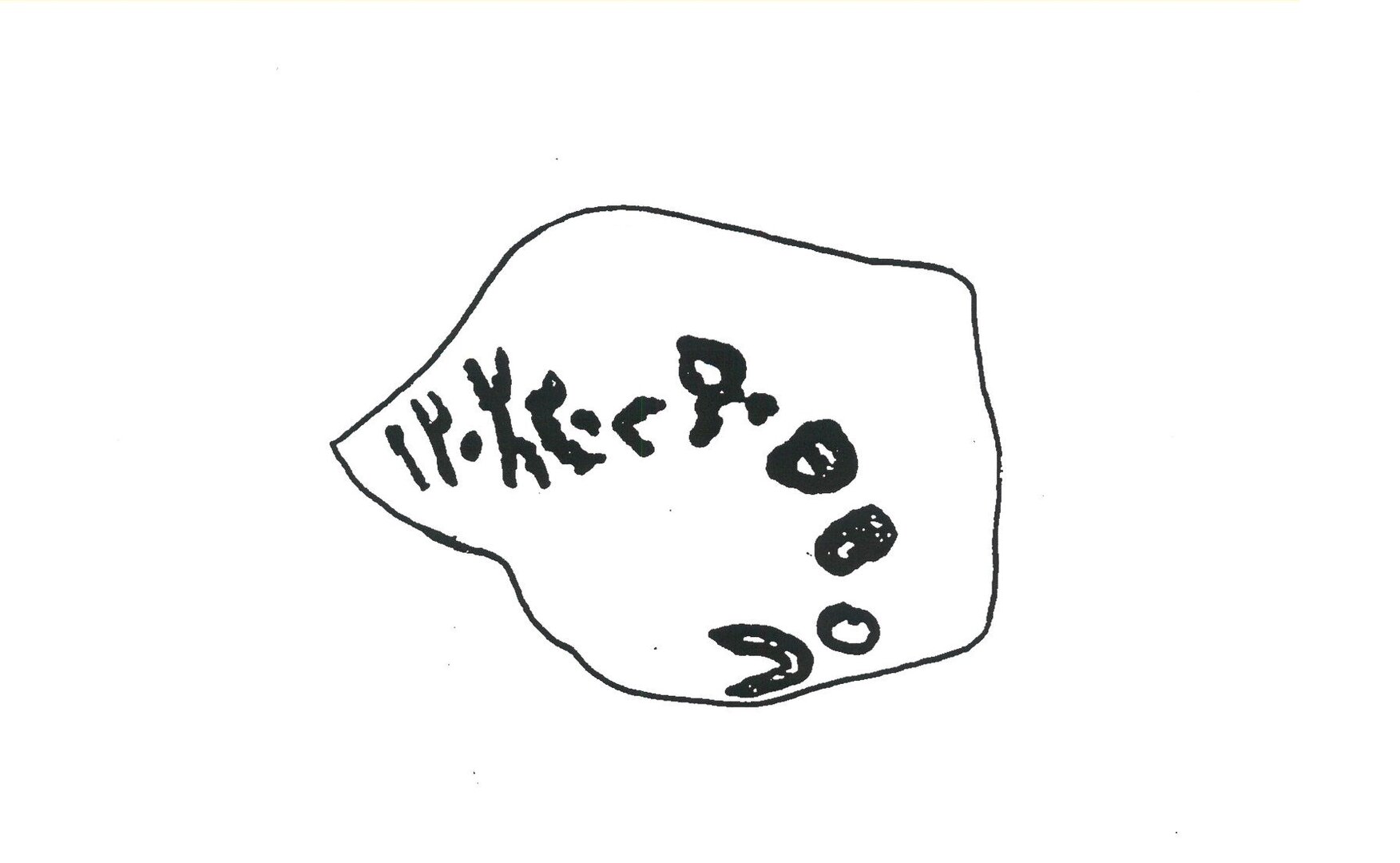 inscription of siglum INAS 31
